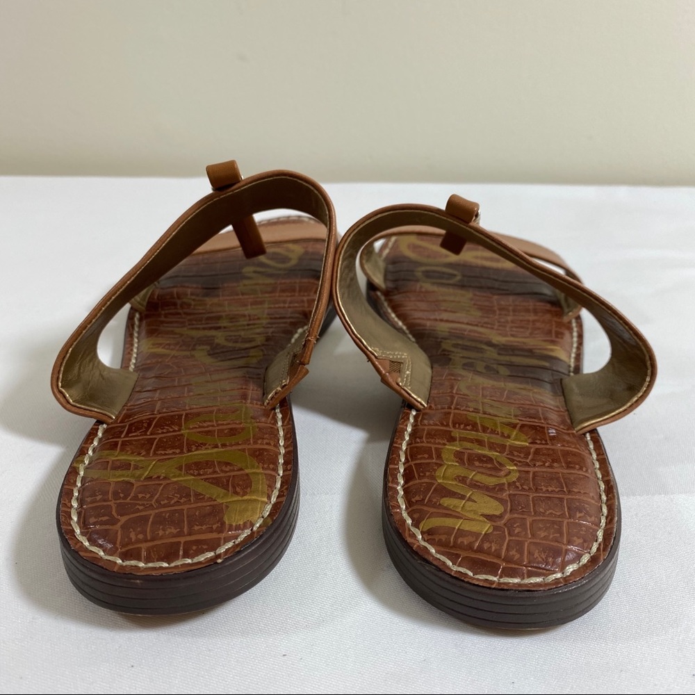 Sam Edelman Kira Leather Slip On Thong Sandals 10 - Picture 5 of 6